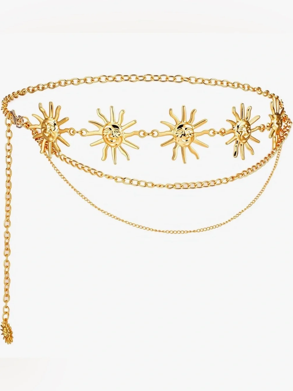 Gold Sun Waist chain belt